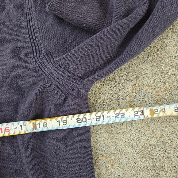 Vtg Y2k TOMMY HILFIGER Flag Logo Plain Minimal Medium Weight Crewneck Sweater Lg - Picture 5 of 6